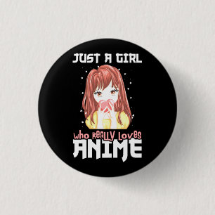 本当にアニメが大好きな女の子 缶バッジ