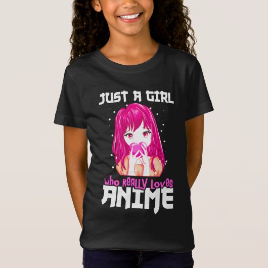 本当にアニメが大好きな女の子 Tシャツ (正面)