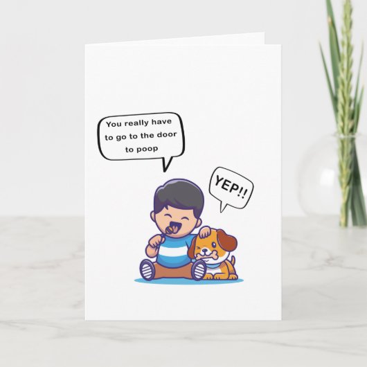 本当にウンチ カード (正面)