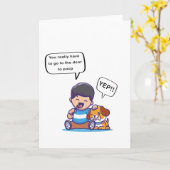 本当にウンチ カード (黄色い花)