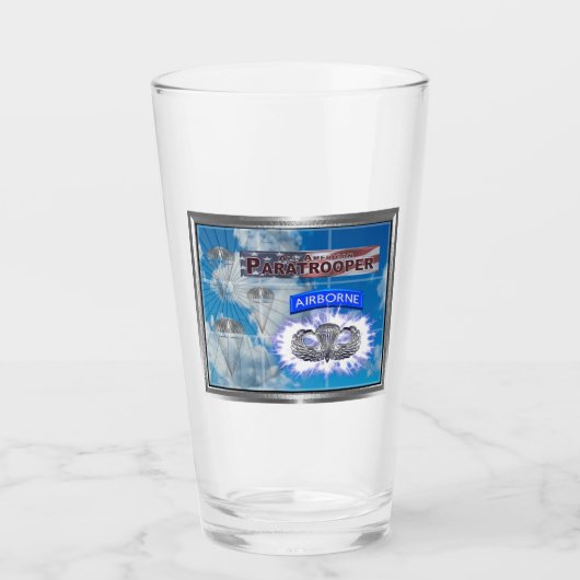 本当にカッコいいアメリカのパラトパー国旗 タンブラーグラス (正面)