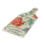 本当にクラシックおばあちゃんフローラパーソナライズされたレトロ カッティングボード (角)