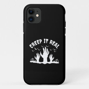 本当にゾクゾクするハロウィンの墓場のコスチューム iPhone 11 ケース