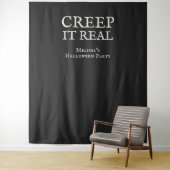 本当にゾッとするハロウィンパーティー ブラック タペストリー (インサイチュ)
