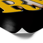 本当にダチョウの光沢のあるポスター ポスター (コーナー)