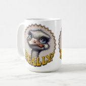 本当にダチョウ コーヒーマグカップ (正面左)