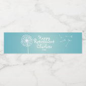 本当にティール(緑がかった色)ダンデロン、パーティー ペットボトルラベル (シングルラベル)