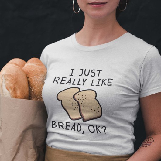 本当にパンが好き Tシャツ