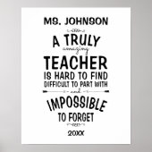 本当にパーソナライズされた素晴らしい先生ポスター ポスター (正面)