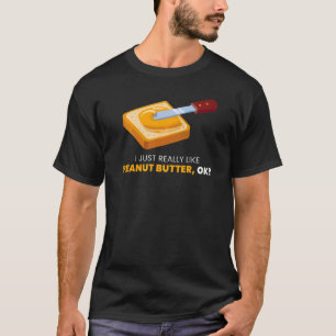 本当にピーナッツバターゼリー食品グラフィックのように Tシャツ