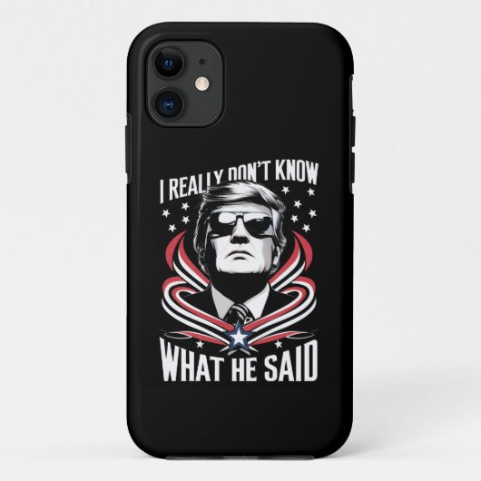 本当に何を言っているのか分からない面白いトランプバイデン Case-Mate iPhoneケース (裏面)