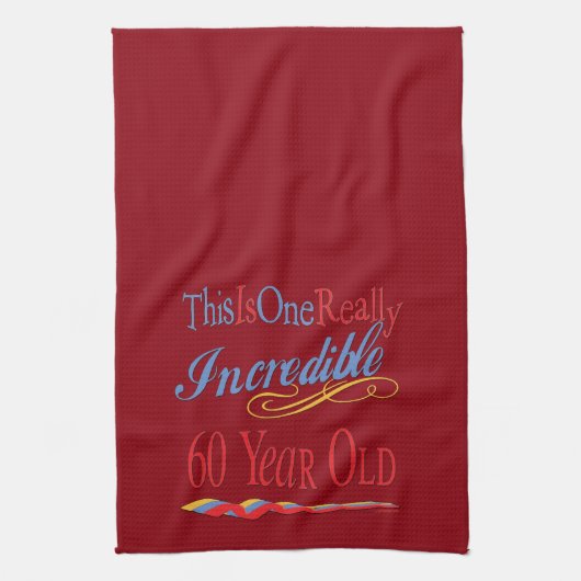 本当に信じられないほどの60歳 キッチンタオル (縦)
