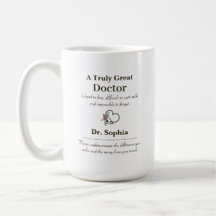 本当に偉大な医師への感謝を込めて コーヒーマグカップ
