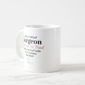 本当に偉大な外科医への感謝 コーヒーマグカップ (正面左)