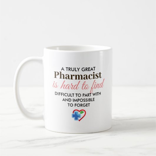 本当に偉大な薬剤師 - 名前入りギフト コーヒーマグカップ (左)