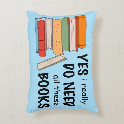 本当に全ての本が必要なブックピロー アクセントクッション (正面(垂直))
