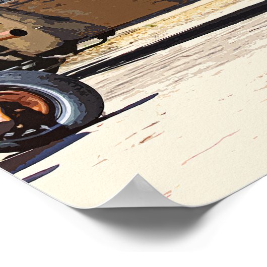 本当に古い中古車 ポスター (角)