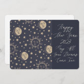 本当に可愛い来新年の夢を叶えたい サンキューカード (正面/裏面)