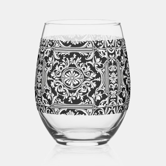 本当に堂々たる ステムなしワイングラス (正面)