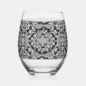 本当に堂々たる ステムなしワイングラス (左)