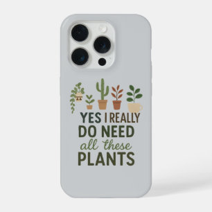 本当に多くの植物が必要 Funny 植物好きギフト iPhone 15 Proケース