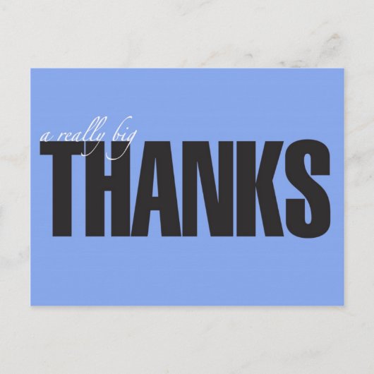 本当に大き感謝していいはがき ポストカード (正面)