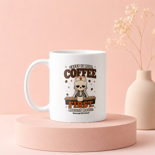 本当に怖いのはコーヒーの後で ナースマグカップ コーヒーマグカップ