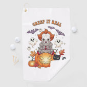 本当に怖いハロウィンのピエロ ゴルフタオル (インサイチュ)