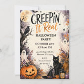 本当に怖いハロウィンパーティー 招待状 (正面)