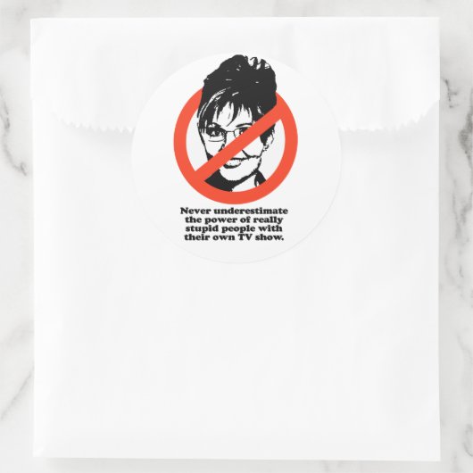 本当に愚かな人の力を過小評価しない ラウンドシール (バッグ)