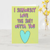 本当に愛してる、愛の告白 カード (黄色い花)