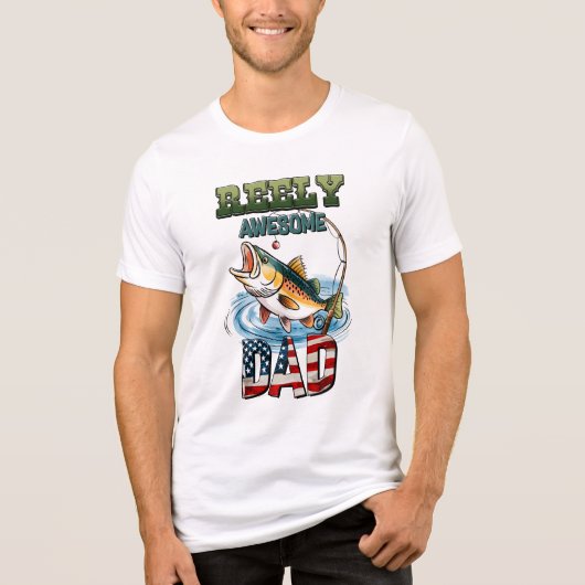 本当に最高なパパ 釣りエディションTシャツ トライブレンドＴシャツ (正面)