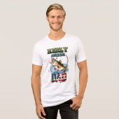 本当に最高なパパ 釣りエディションTシャツ トライブレンドＴシャツ (正面全面)