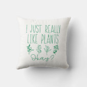 本当に植物が好きなだけなの クッション (裏面)