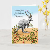 本当に楽しいクリスマス！カンガディール カード (黄色い花)