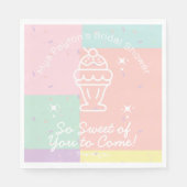 本当に楽しい来!レトロアイスクリーム スタンダードランチョンナプキン (正面)