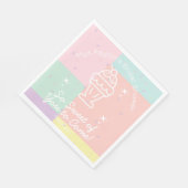 本当に楽しい来!レトロアイスクリーム スタンダードランチョンナプキン (角)