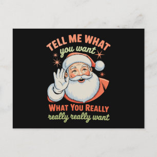 本当に欲しいものは何？クリスマス Xmas シーズンポストカード