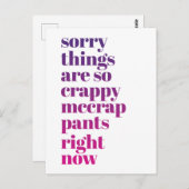 本当に残念な状況だね ポストカード (正面/裏面)