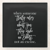 本当に気に君のことを思えば ガラスコースター (正面)