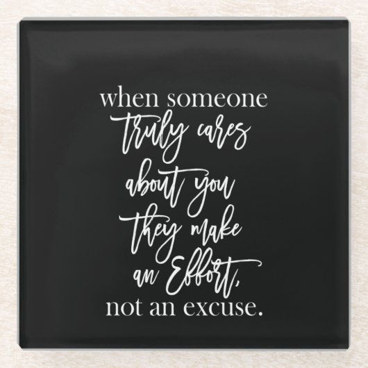 本当に気に君のことを思えば ガラスコースター (正面)