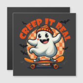 本当に気持ち悪い ハロウィン 幽霊 スケートボード (正面/裏面)