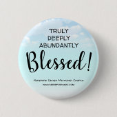 本当に深く豊かな賛美教会のボタン 缶バッジ (正面)