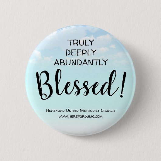 本当に深く豊かな賛美教会のボタン 缶バッジ (正面)