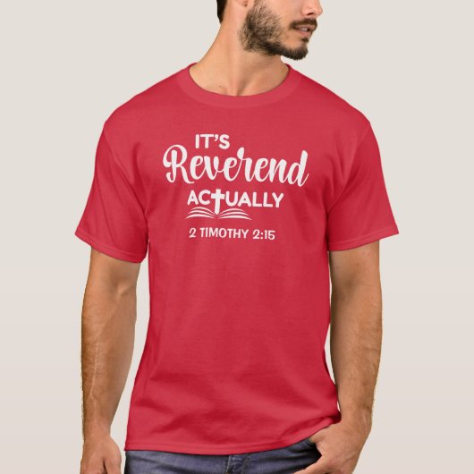 本当に牧師です 神学大学卒業 Tシャツ (正面)