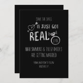 本当に現実になった！ 結婚式場のご案内カード 招待状 (正面/裏面)