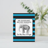 本当に申し訳ない忘れ ポストカード (スタンド正面)