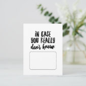 本当に知らないなら… ポストカード (スタンド正面)