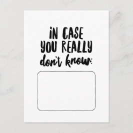 本当に知らないなら… ポストカード