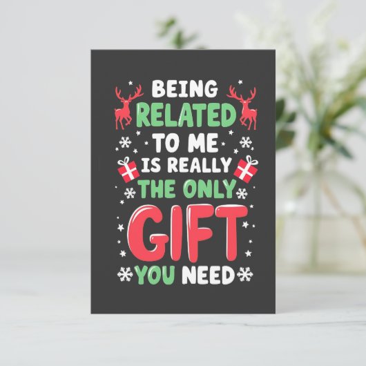 本当に私と関わることが唯一のギフトクリスマス 招待状 (スタンド正面)